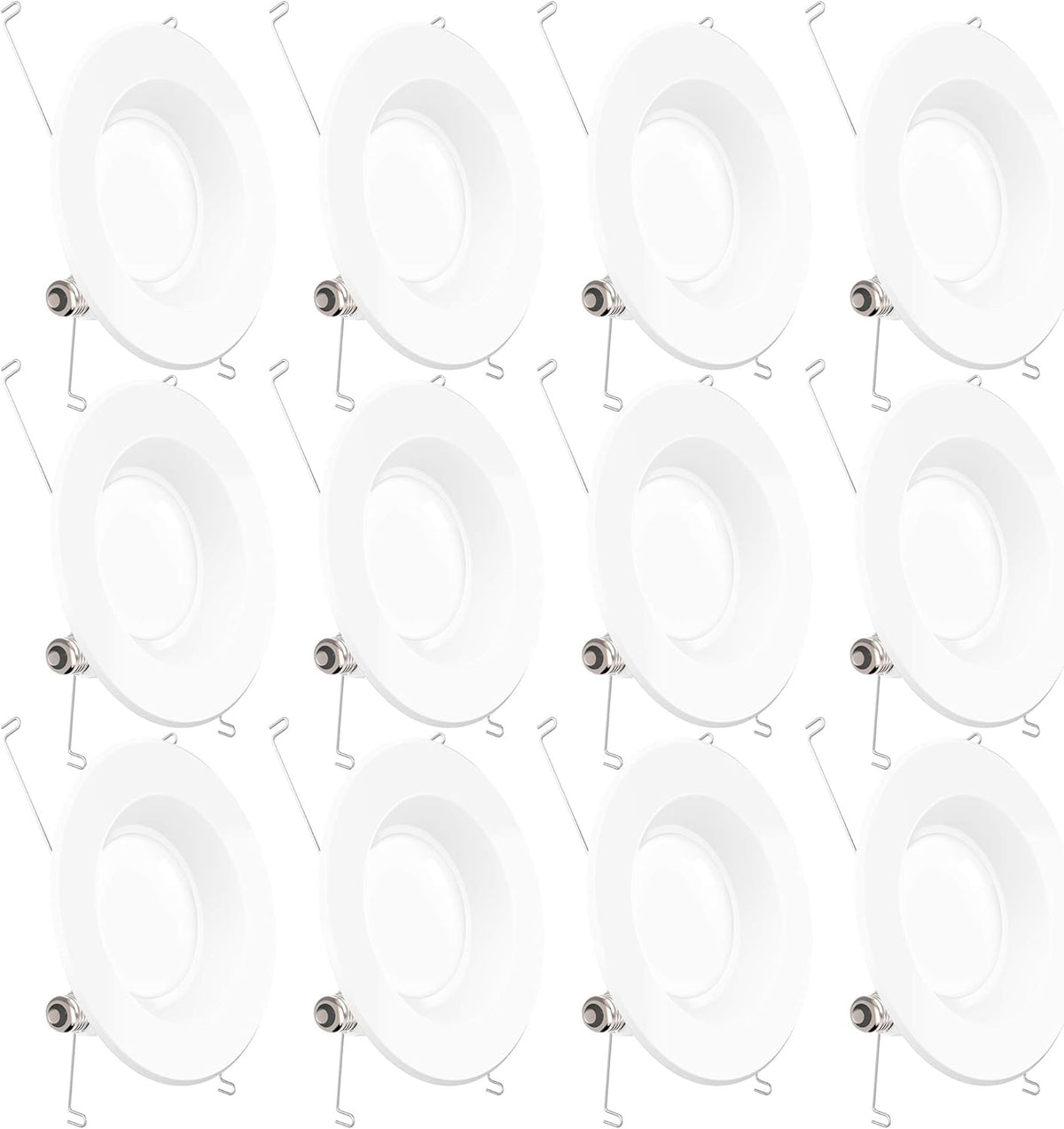 12 Pack 5/6 Inch LED Recessed Lighting Retrofit Conversion Kit E850