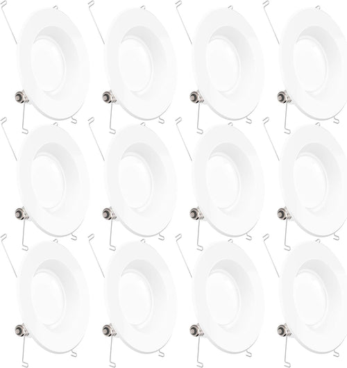 12 Pack 5/6 Inch LED Recessed Lighting Retrofit Conversion Kit E850