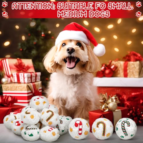 60 Pcs Squeaky Plush Christmas Dog Toys O36042