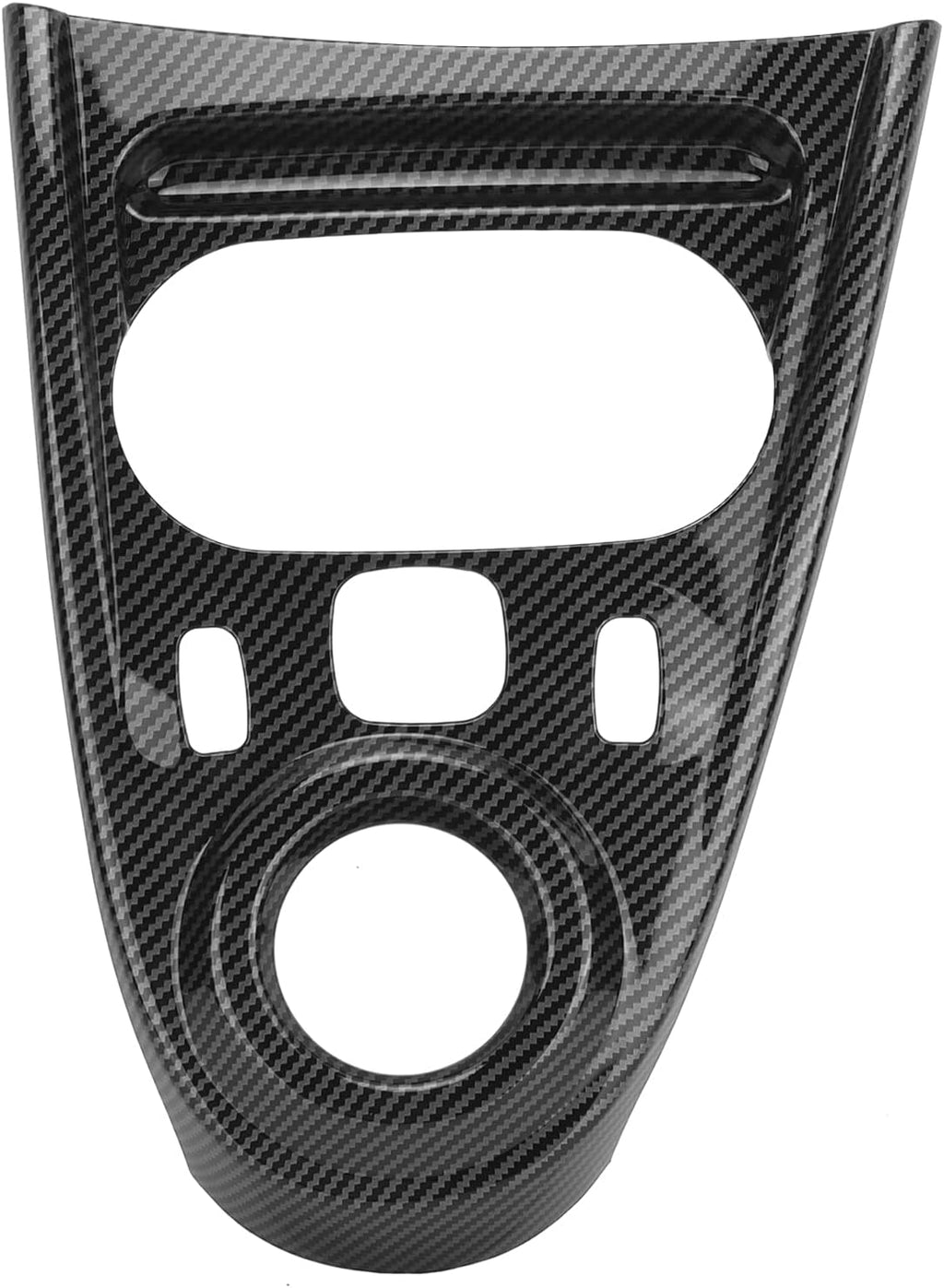 Carbon Fiber Style Gear Shift Panel Cover Sticker Pack of 2 F271