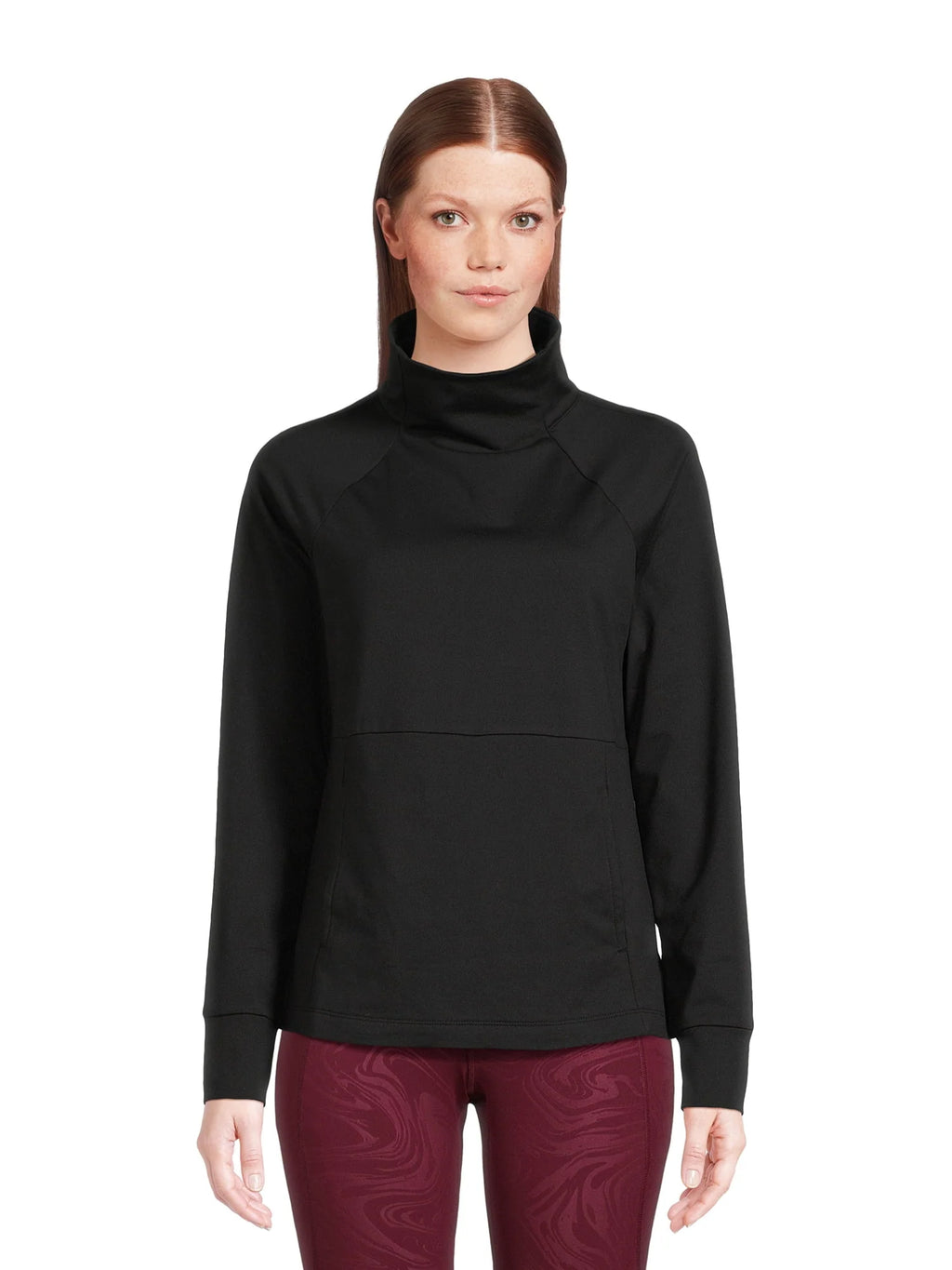 Mock Neck Long Sleeve Pullover Top H588