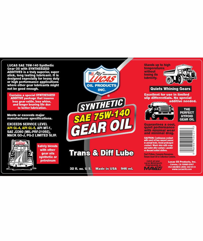 75W-140 Trans 5 Gal M45097
