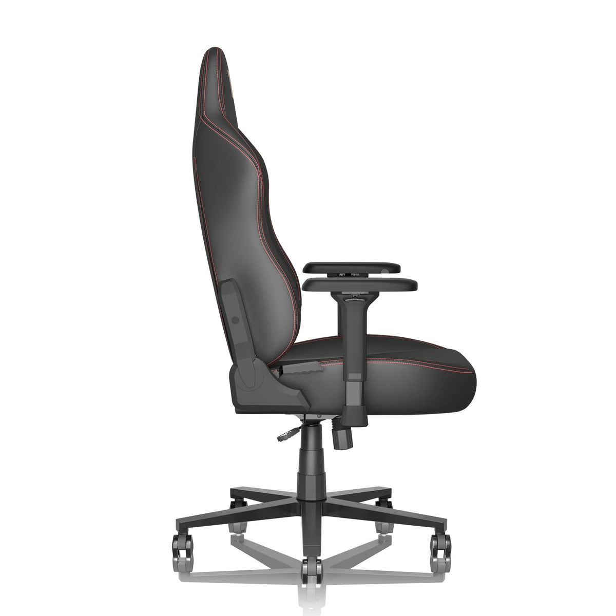 Black PU Leather Ergonomic Gaming Chair with Lumbar Support L6512