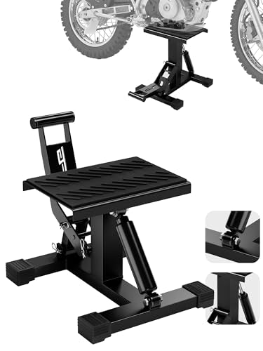 Motorcycle Dirt Bike Stand, 1000Lbs Capacity Height Adjustable Lift Jack - Black W656