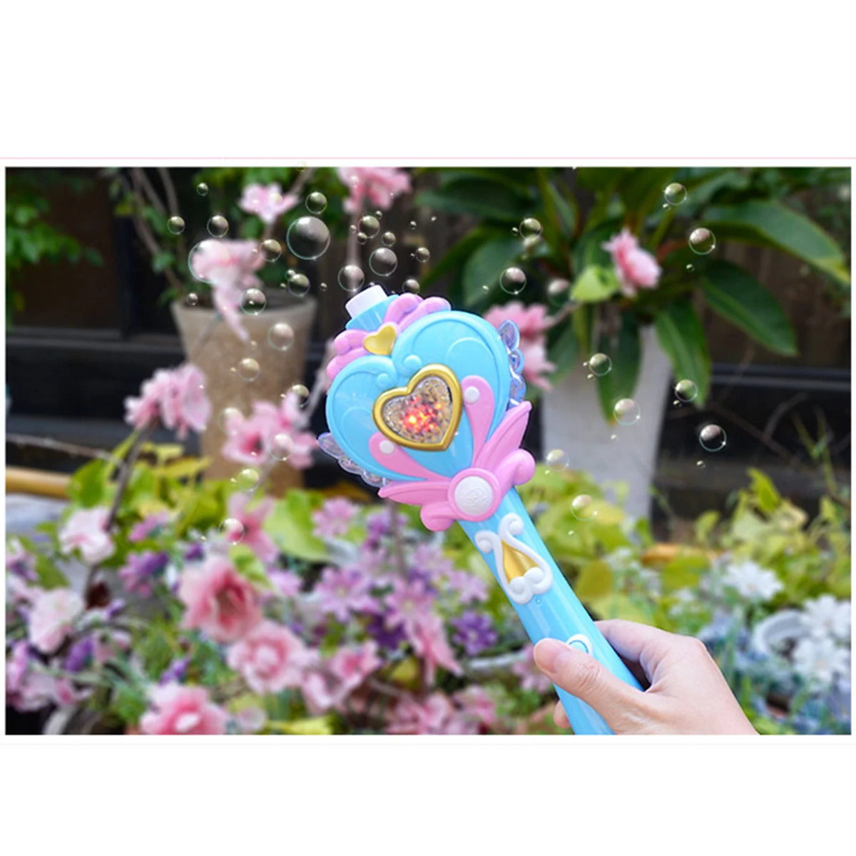 Musical Light-up Bubble Wand Bubble Blower 100ml G312