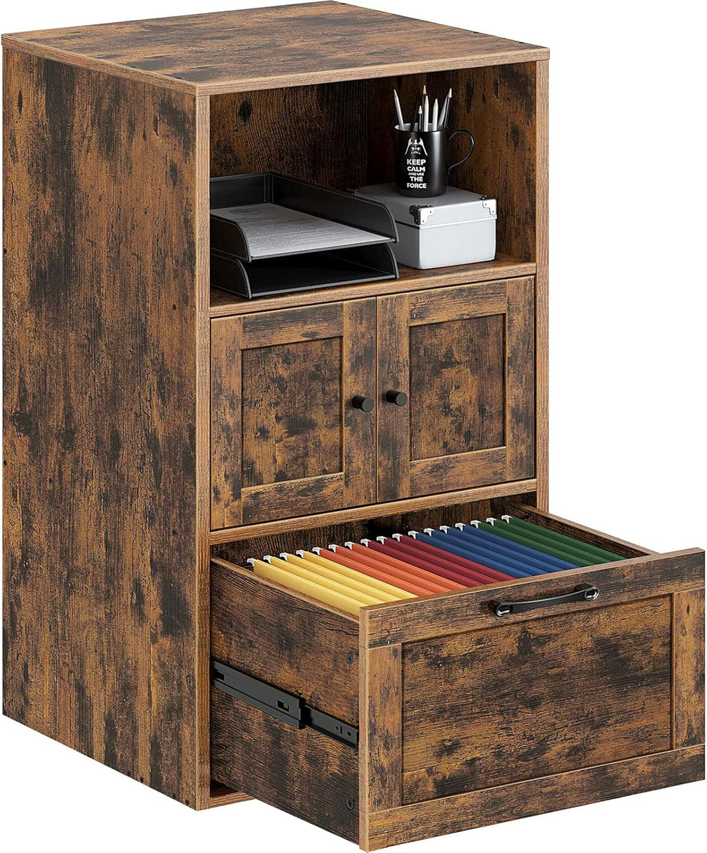 File Cabinet with Drawer and Storage Shelf N73587