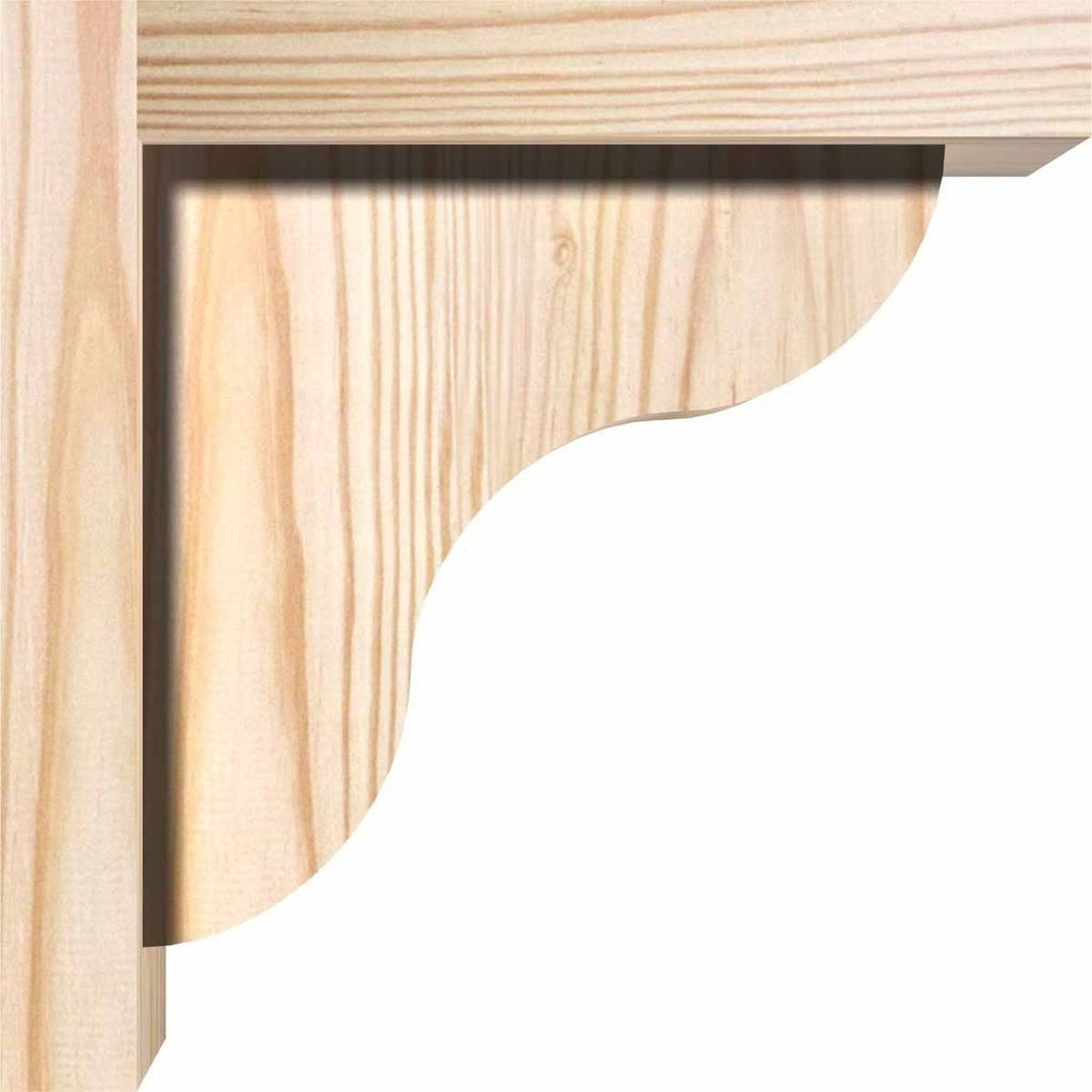Carmel Smooth Corbel with Backplate, Douglas Fir C597866