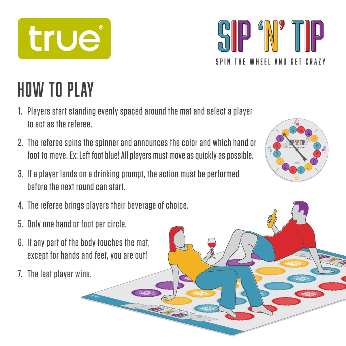 Drinking Game with Mat and Spinner A245899