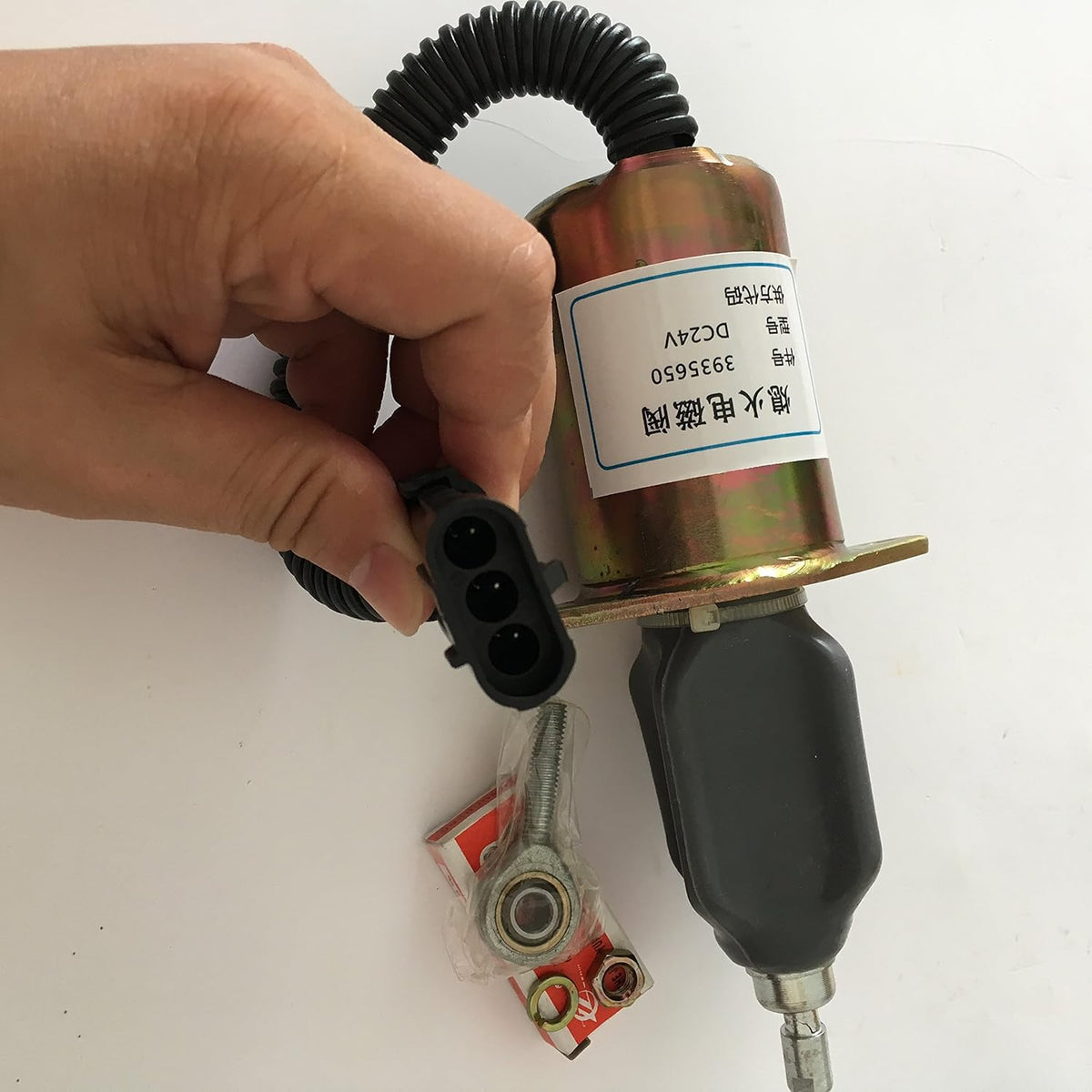 24V Shut Off Stop Solenoid for CUMMINS 6CT Excavator, Pack of 2 Y9815