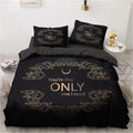 Black Bedding Set V4854