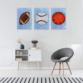Hand Painted Canvas Wall Art 12”x16” 3 Pieces D43065