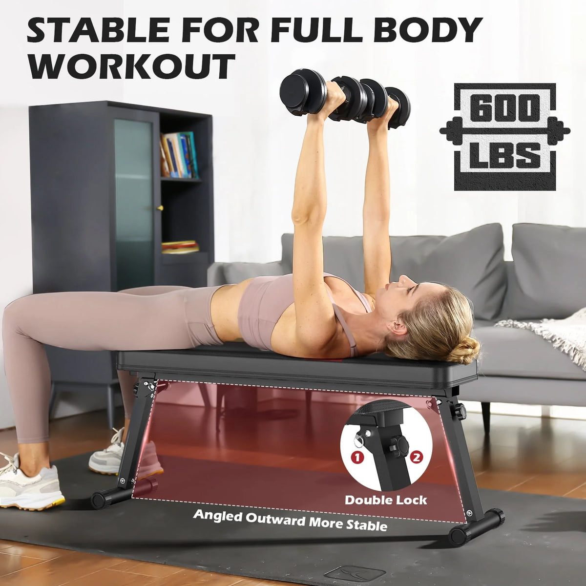 Folding Flat Weight Bench E30841