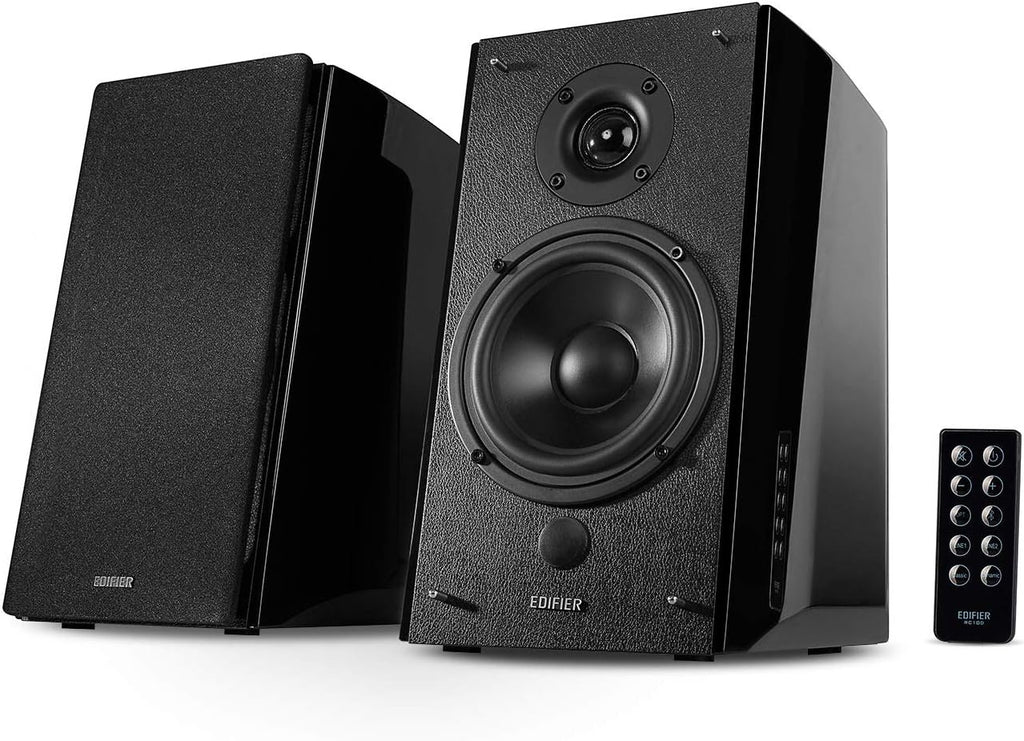 Powered Bluetooth Bookshelf Speakers Black M1860
