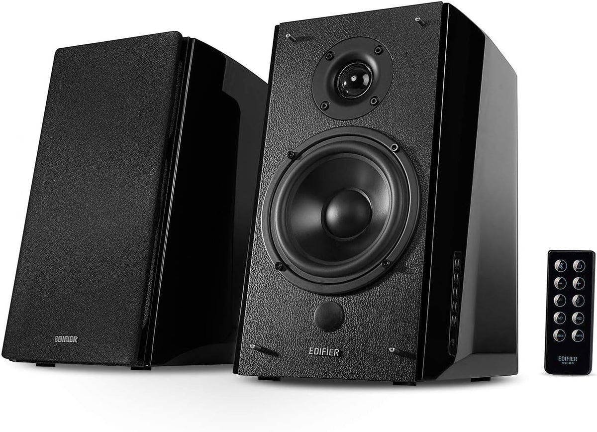 Powered Bluetooth Bookshelf Speakers Black M1860
