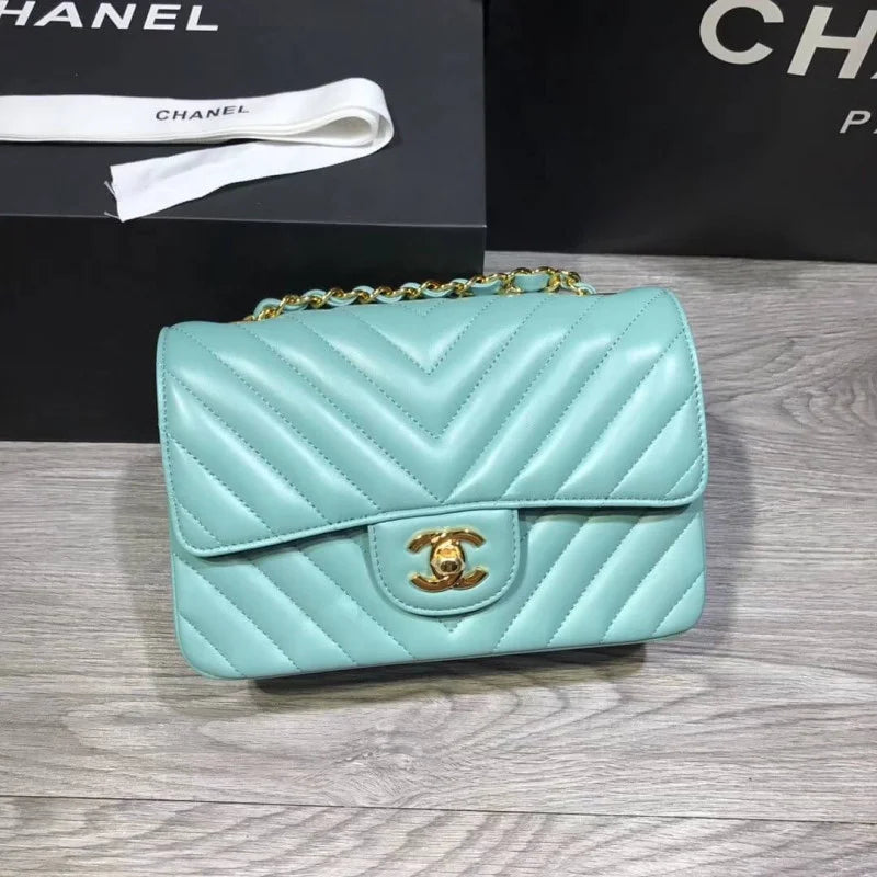 Lambskin Chevron Flap Bag A2513