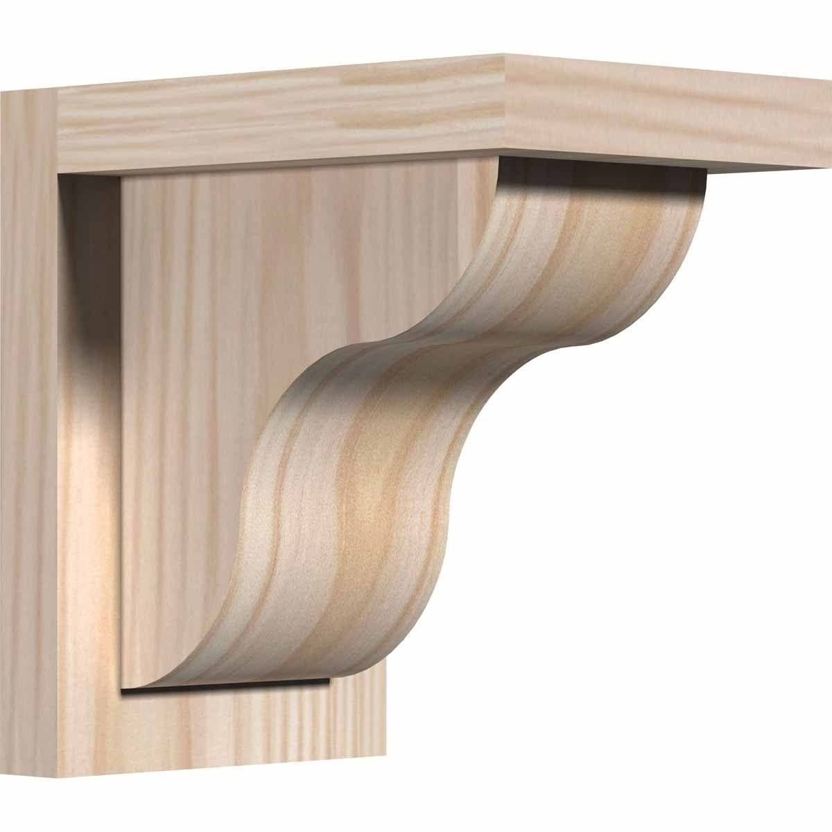 Carmel Smooth Corbel with Backplate, Douglas Fir C597866