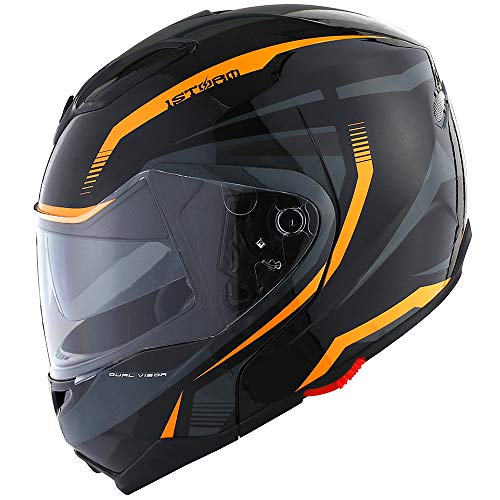Modular Flip up Dual Visor Full Face Motorcycle Helmet D300521