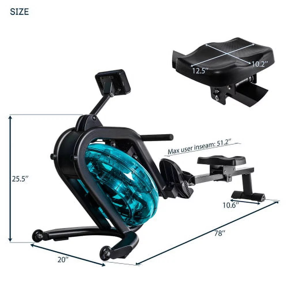 Water Rowing Machine with LCD Monitor V53827