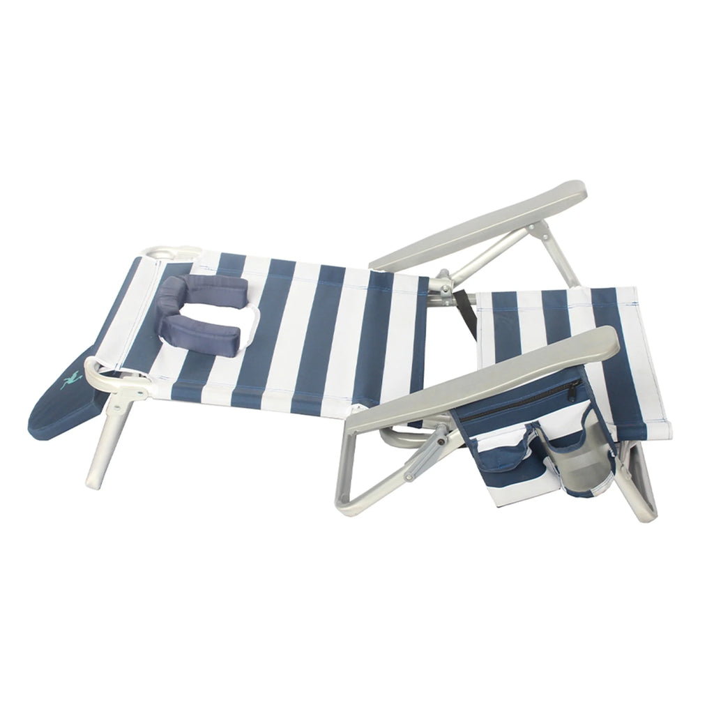 Stripped Blue Beach Chair V814604