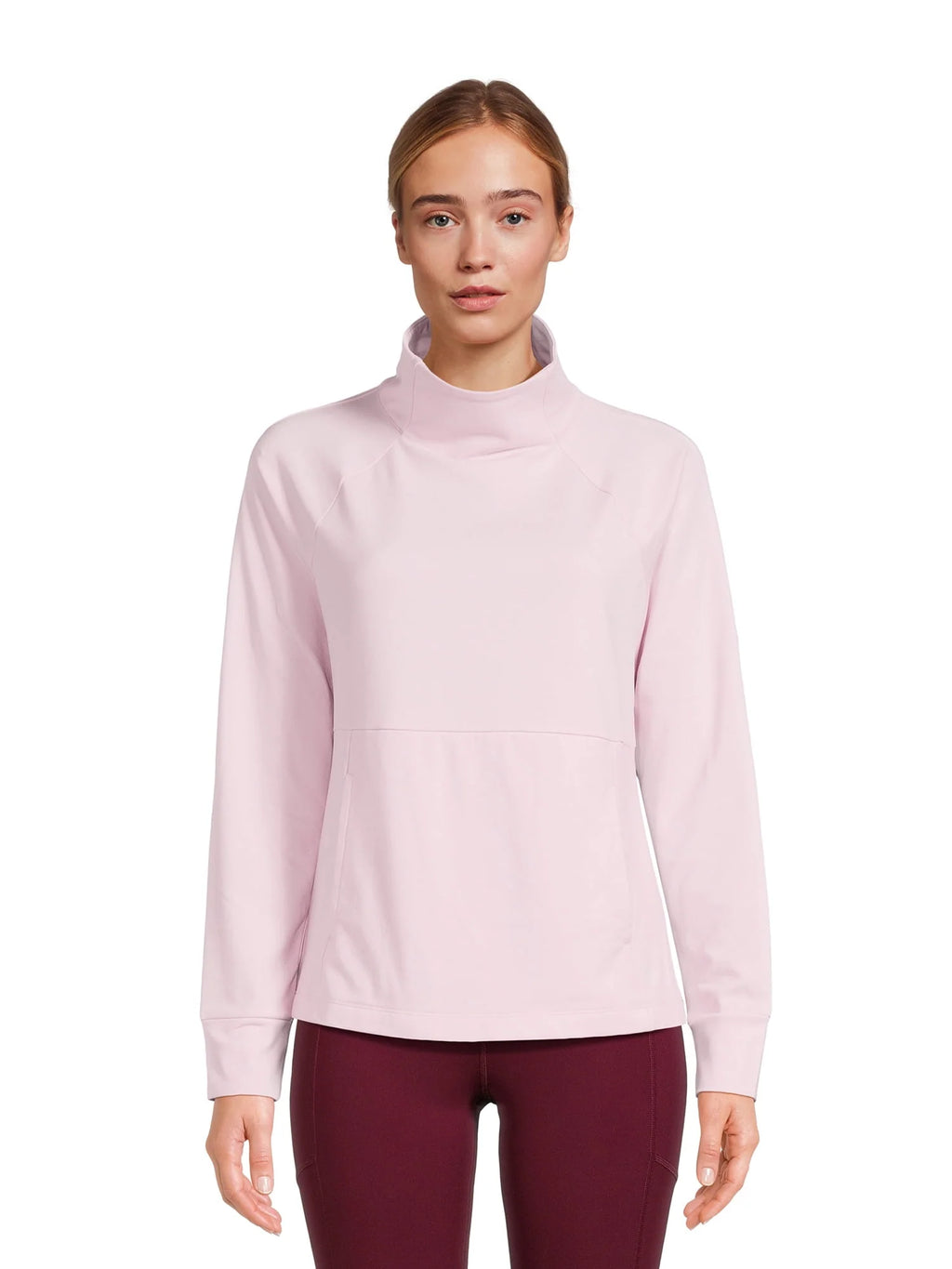 Mock Neck Long Sleeve Pullover Top H588