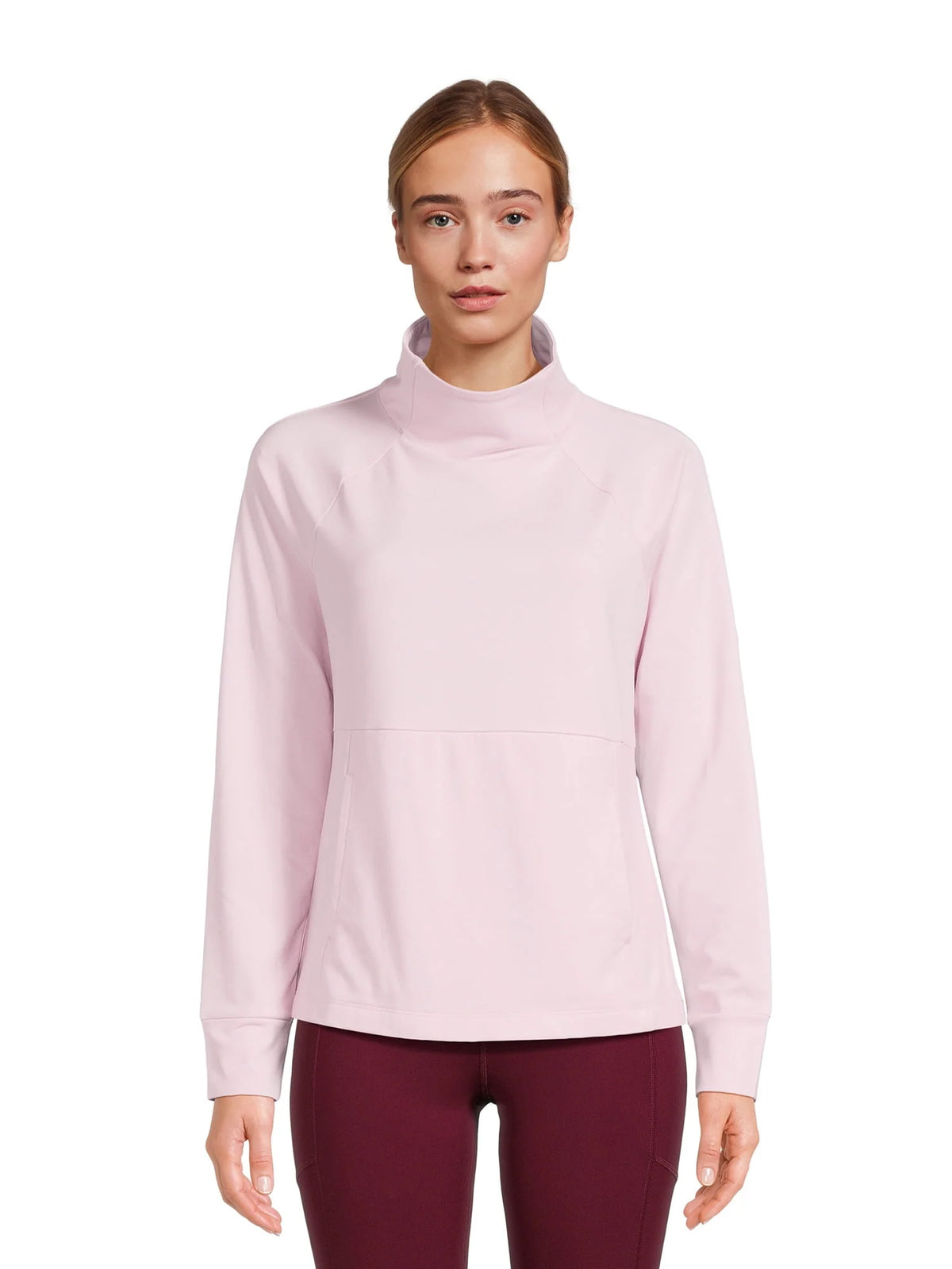 Mock Neck Long Sleeve Pullover Top H588