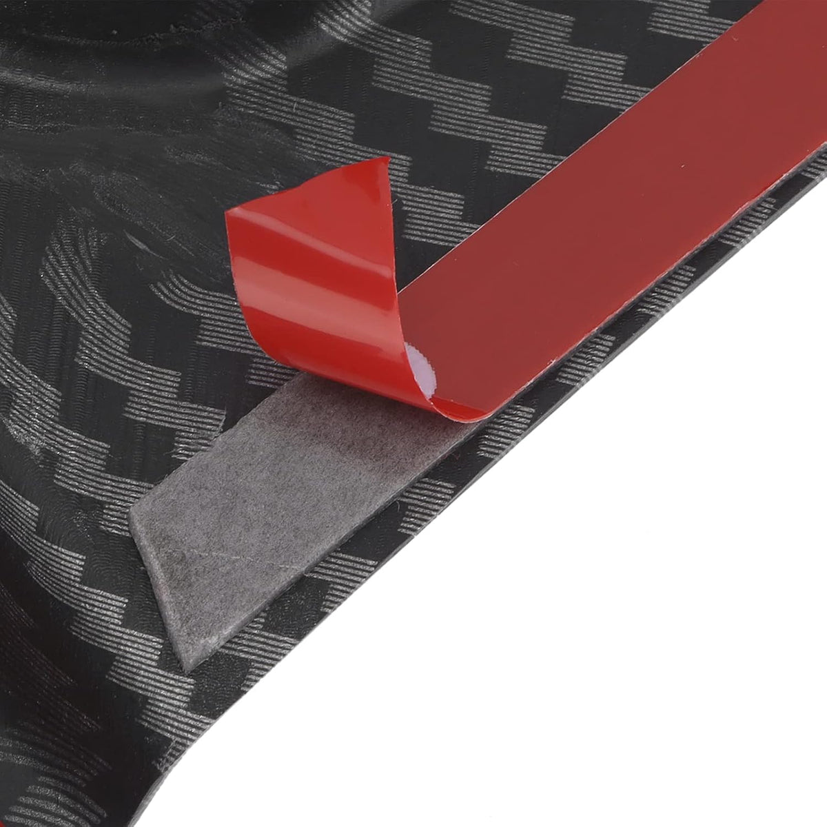 Carbon Fiber Style Gear Shift Panel Cover Sticker Pack of 2 F271