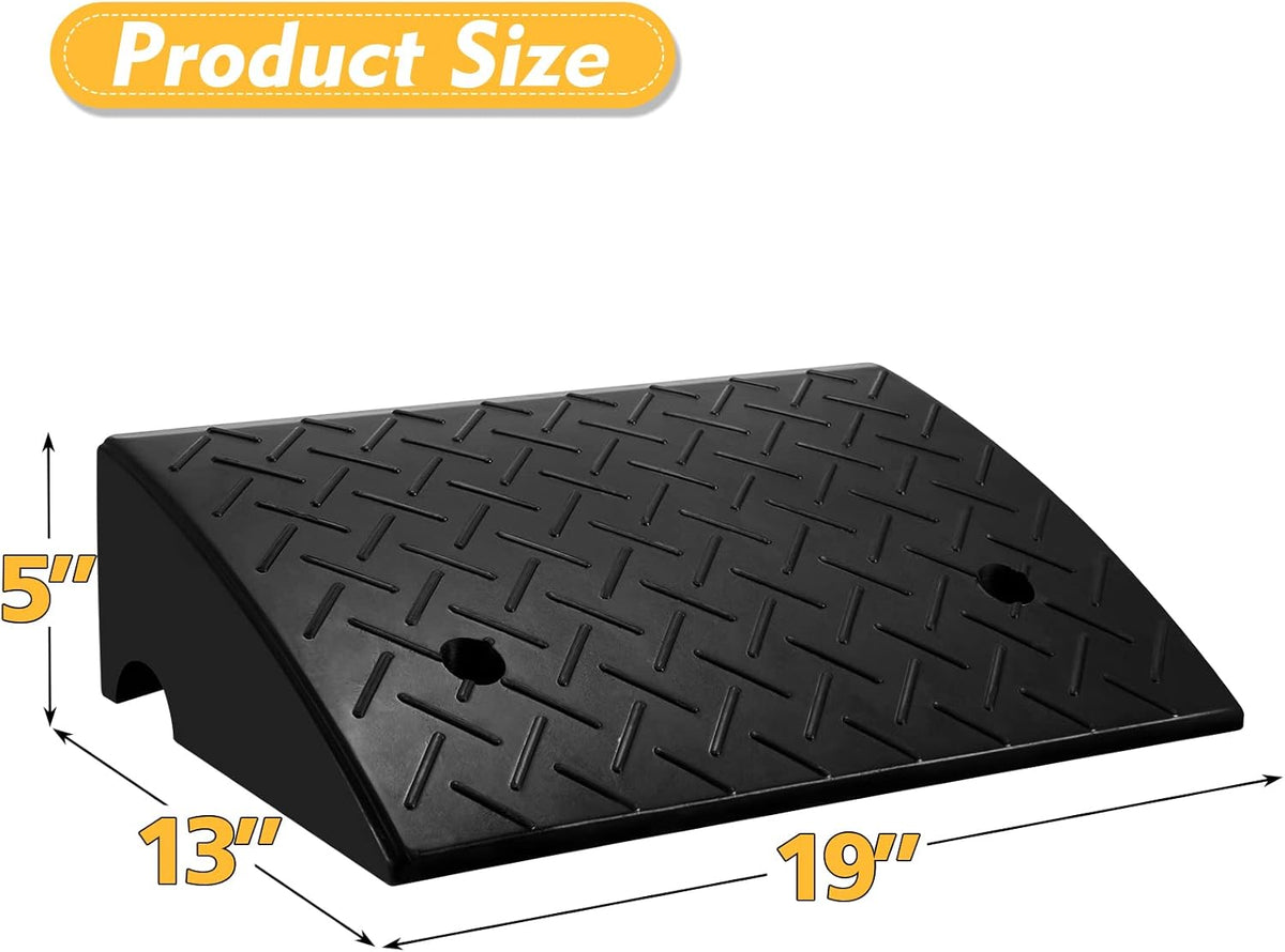 2PCS Rubber Car Curb Ramps S5111