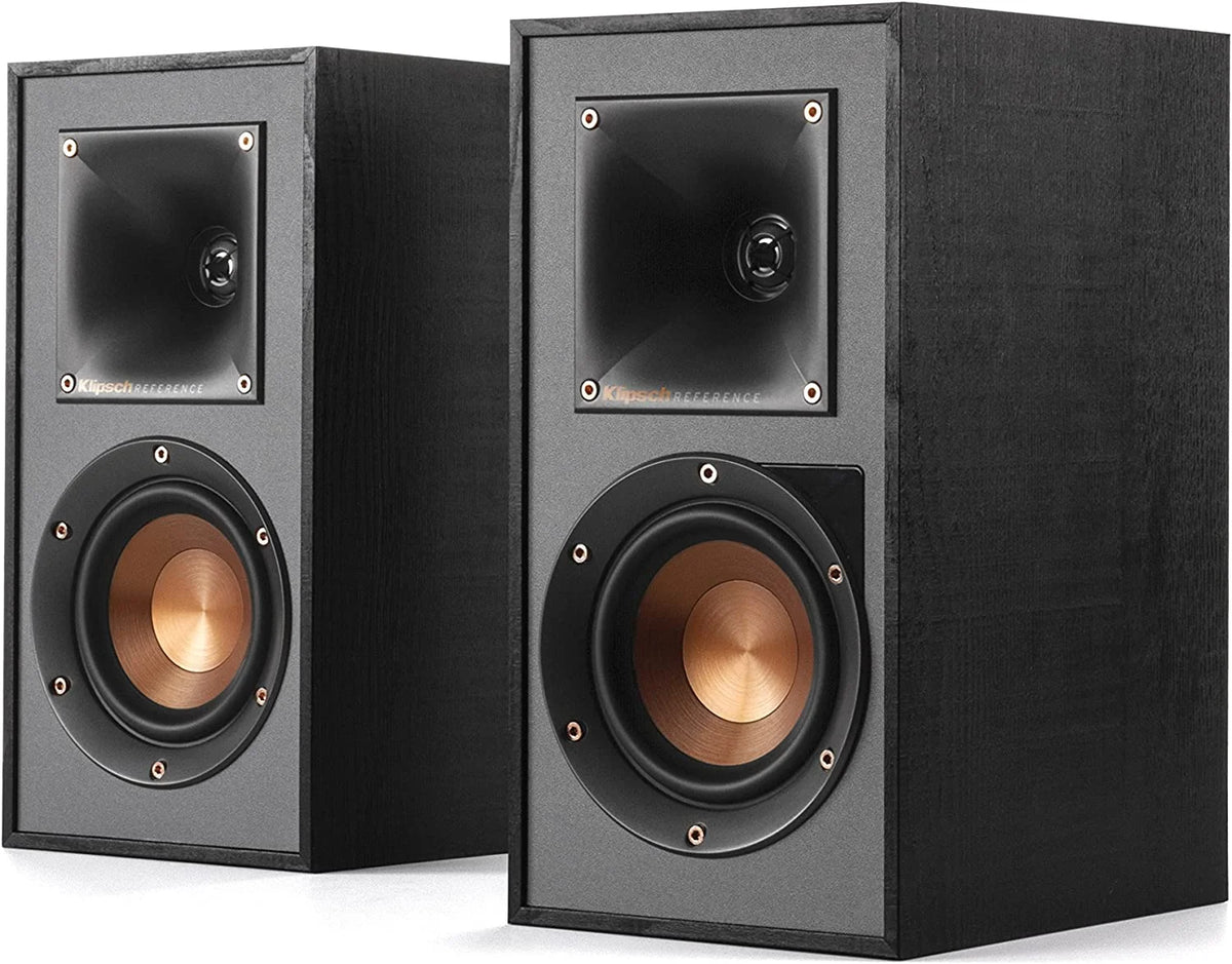 Black Powered Bluetooth Bookshelf Speakers - Pair H111