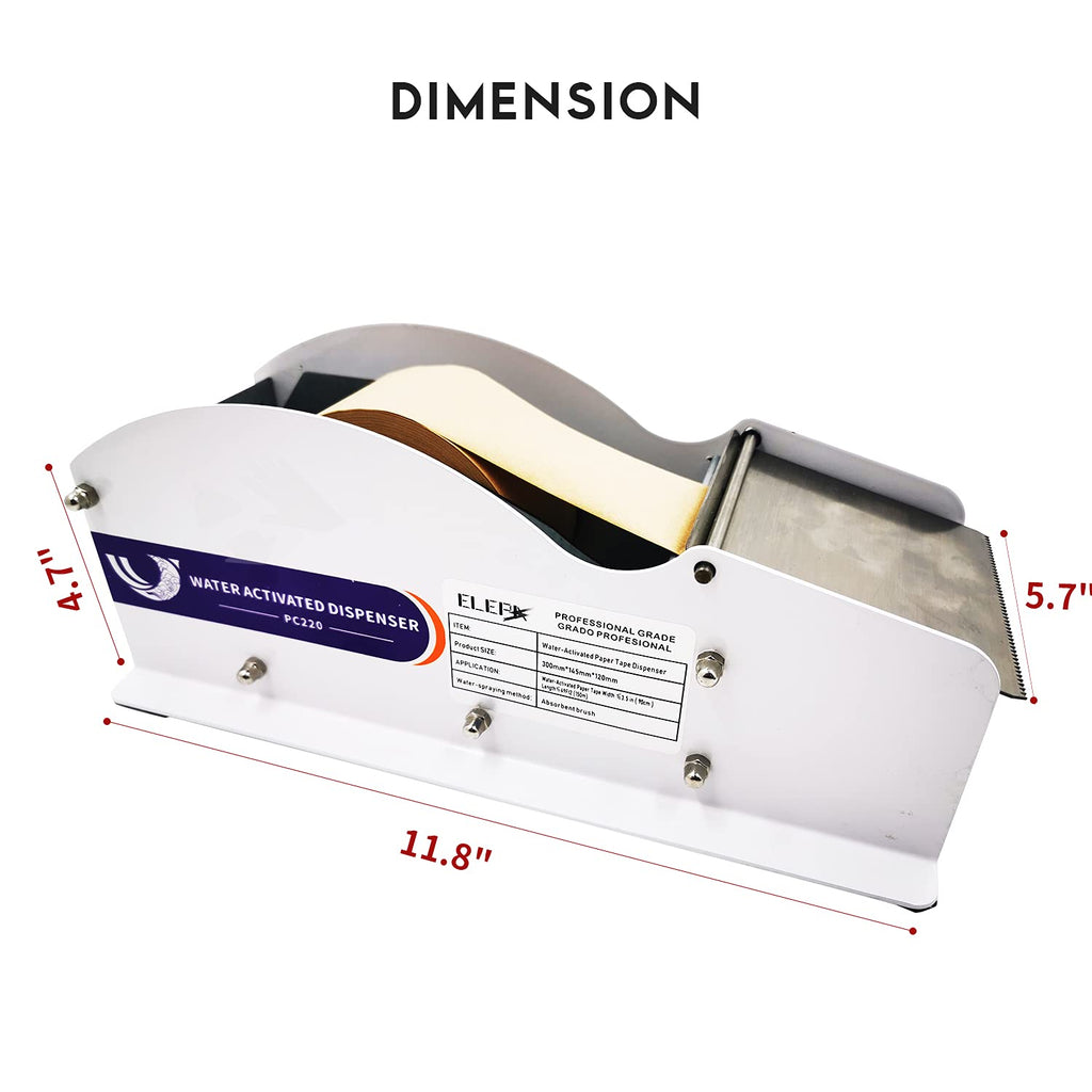 Manual Kraft Tape Dispenser, 3.5-Inch Wide W188