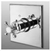 Polished Brass Thermostatic Trim Plate with Handle K8956