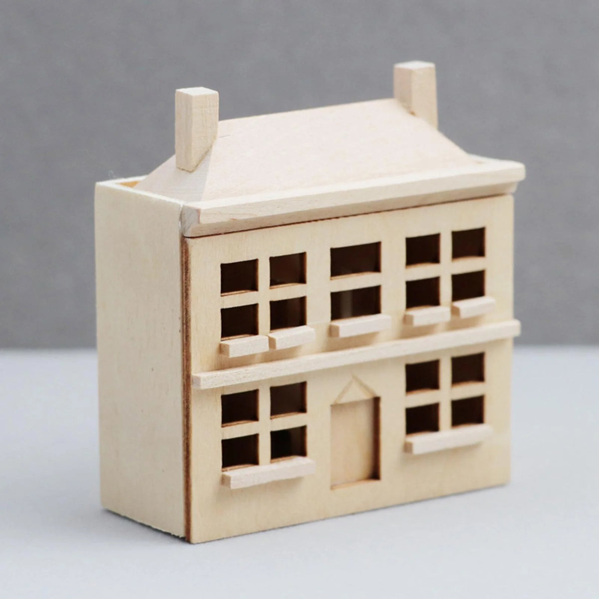 1/12 Dollhouse Villa House Handcraft Unpainted Miniature E104976