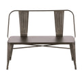 Antique Industrial Metal Bench C692133