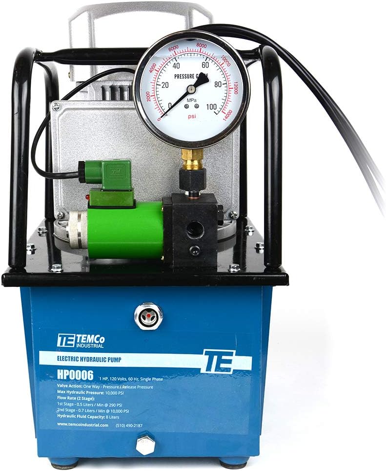 Electric Hydraulic Pump Power Pack Unit 2 Stage Single Acting 110v 10k psi P637785
