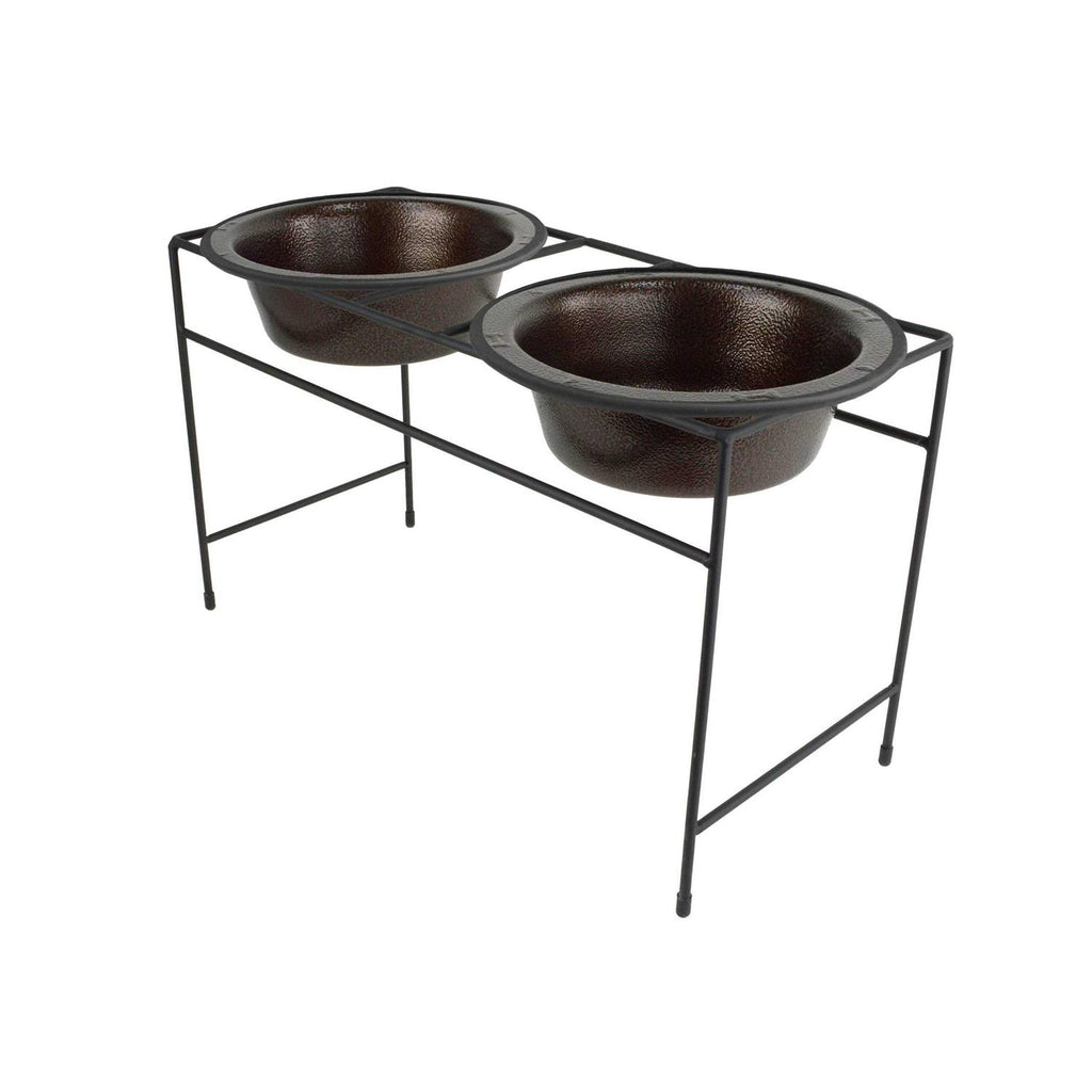 Double Diner Feeder with Stainless Steel Dog Bowls P72675