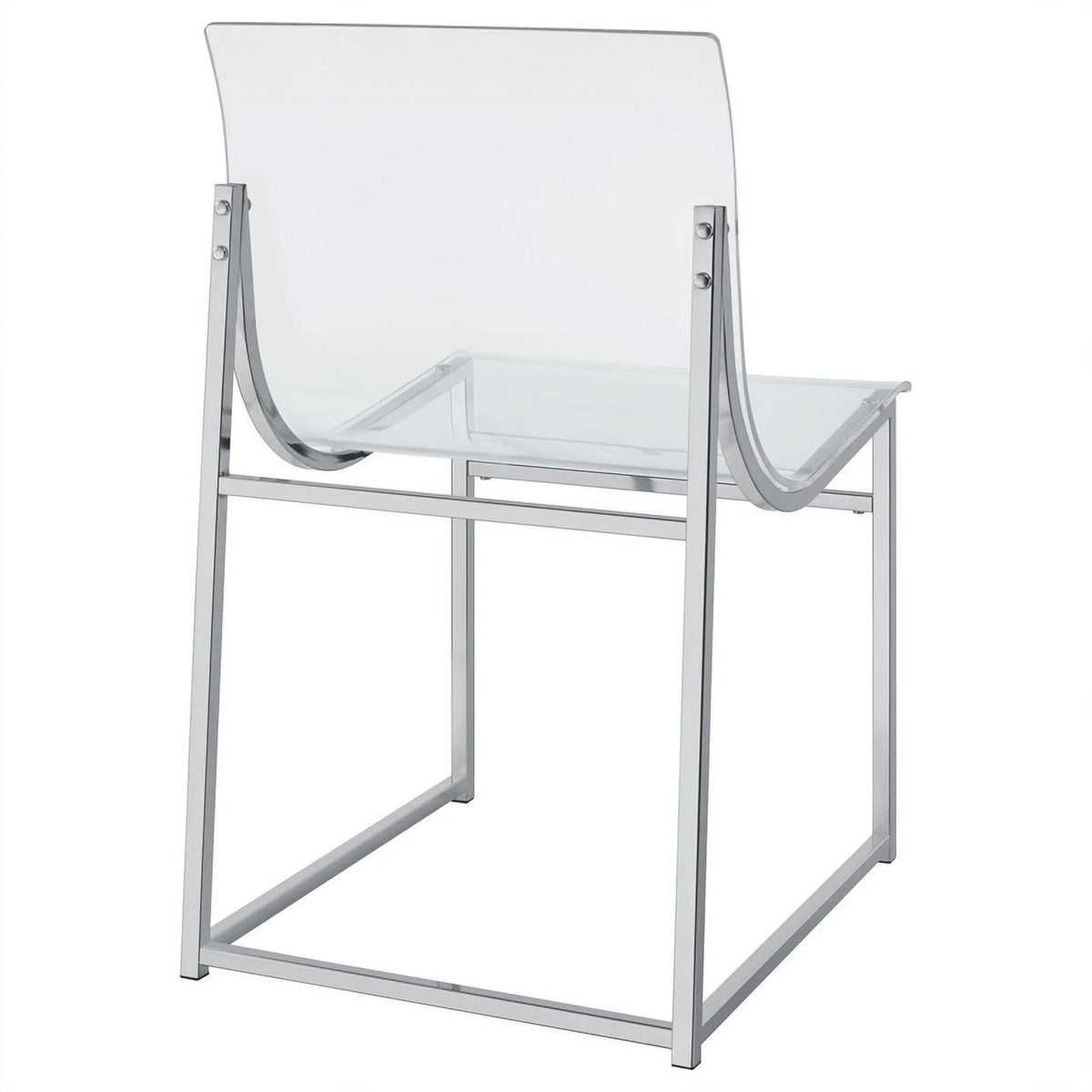 Modern Metal Acrylic Dining Side Chair L158227
