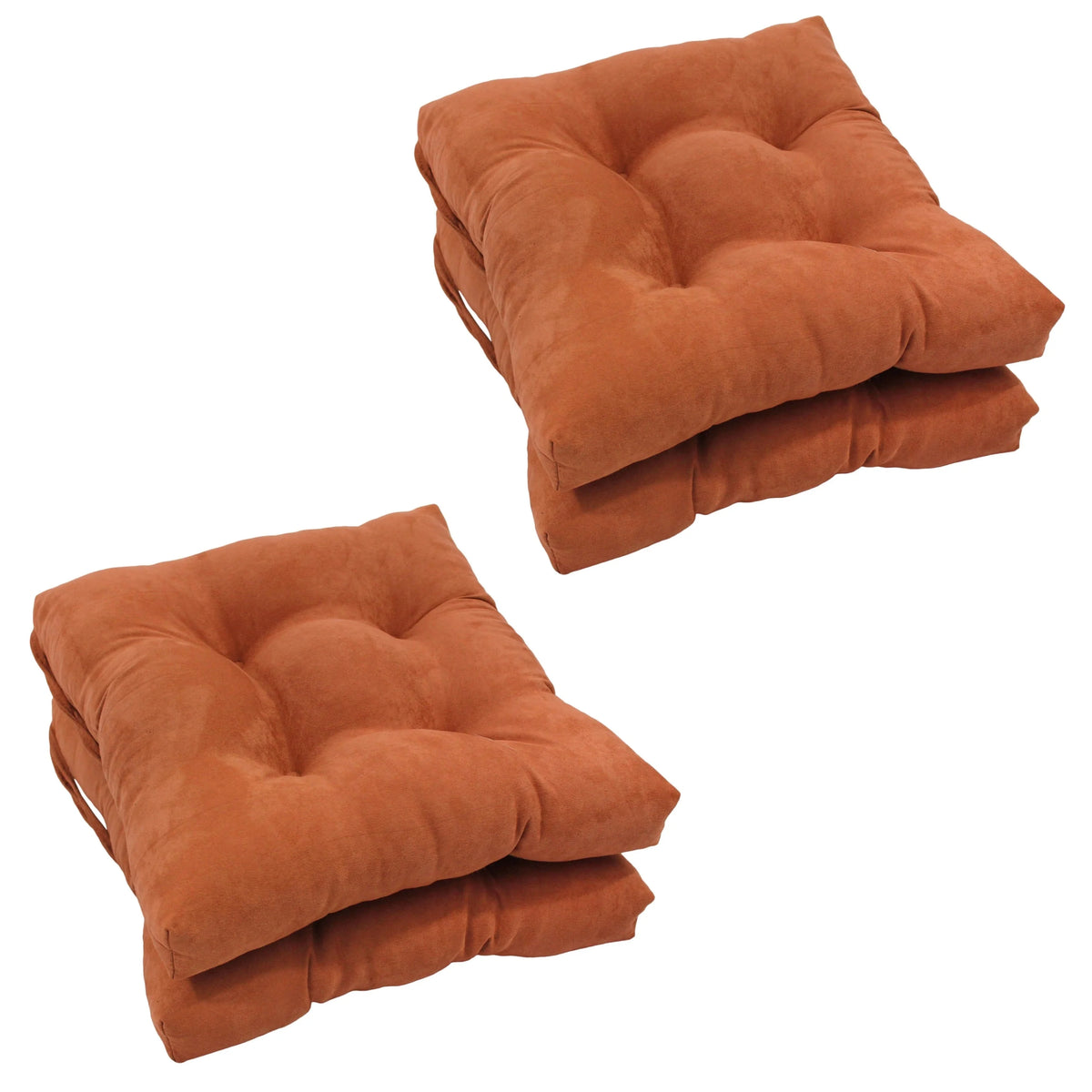 Sage Green Microsuede Chair Cushions Set of 4 X7356