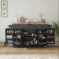 White Movable Kitchen Island with Drop Leaf and Power Outlet N347818