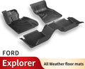 TPE All Weather Car Floor Mats Full Set 1st & 2nd Row U16105