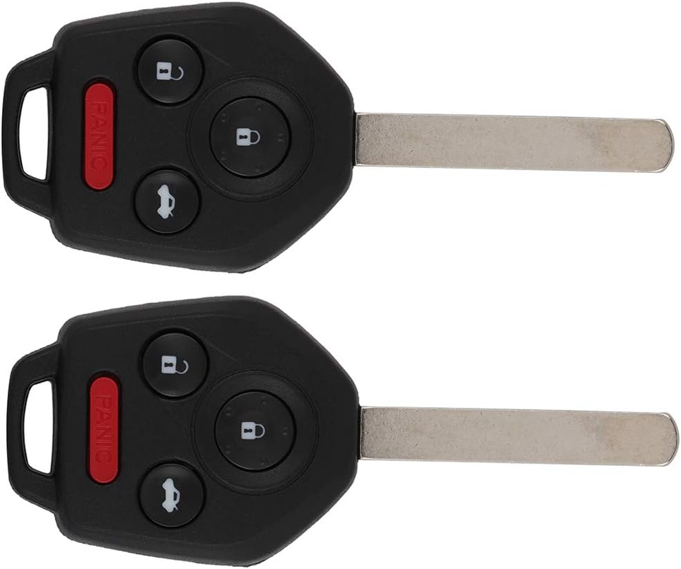 4 Buttons Keyless Key Fob Remote Control Car Key 315MHz Transmitter Replacement Pack of 2 D990639