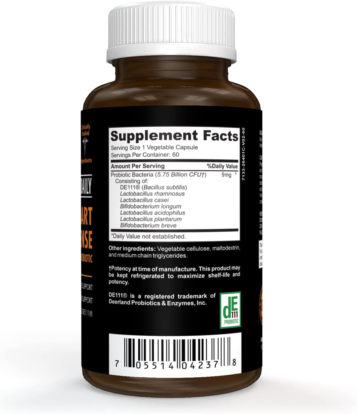 60 Vegan Capsules Bacillus Subtilis Spore Based Probiotics Q5925