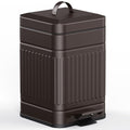 Small 5L Stainless Steel Trash Can with Lid and Step Pedal R829