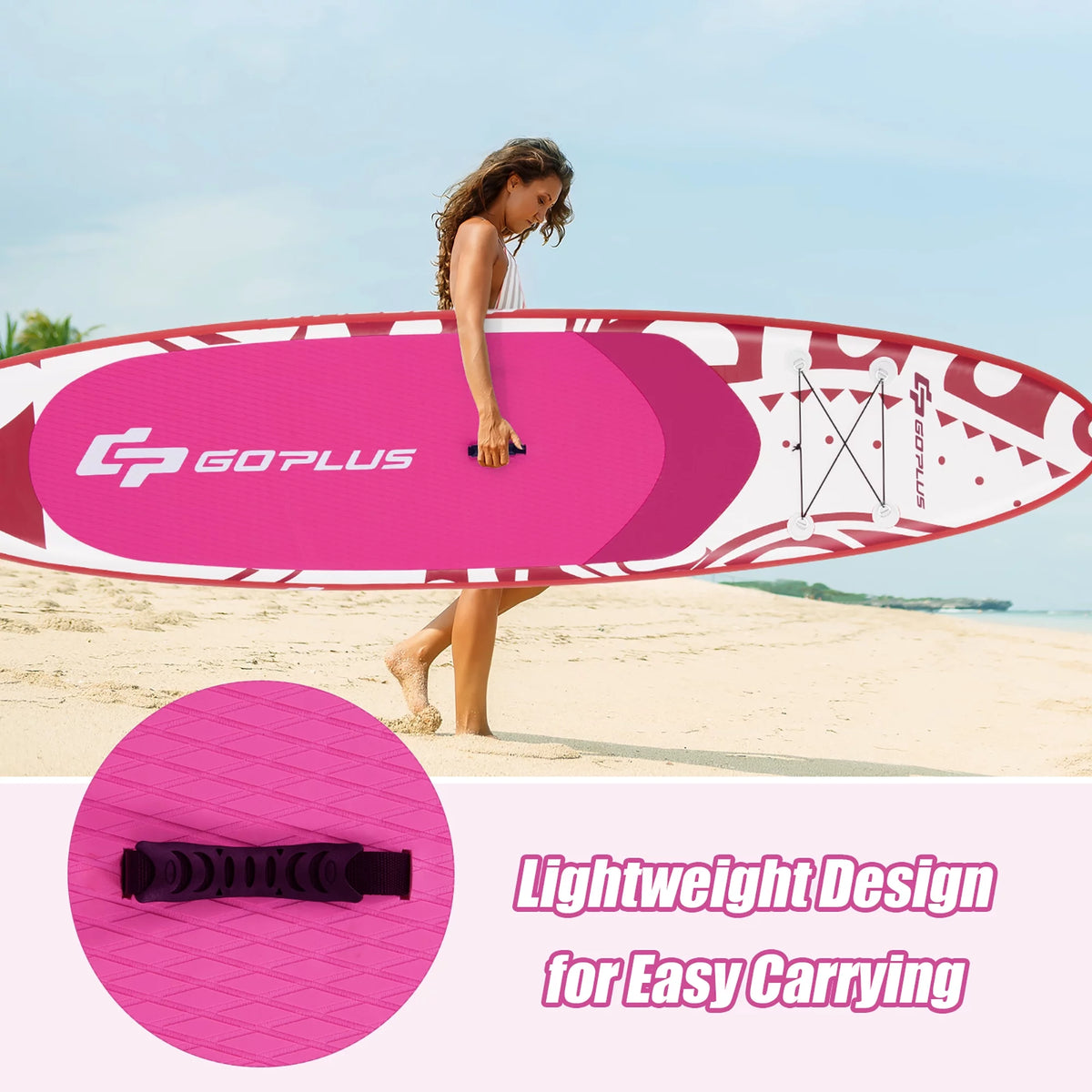 10.5' Inflatable Stand Up Paddle Board with Carry Bag T88106