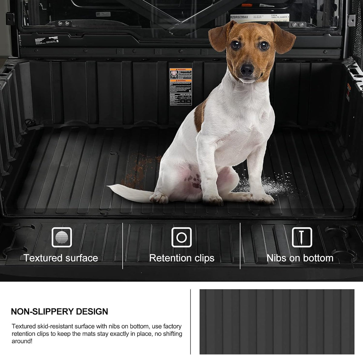 TPE Cargo Bed Mat Liner Black Z67852