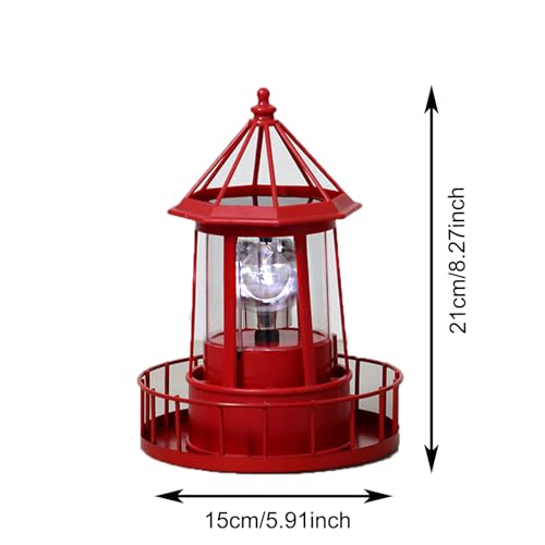 Black IP66 Waterproof Solar LED Lighthouse W84789