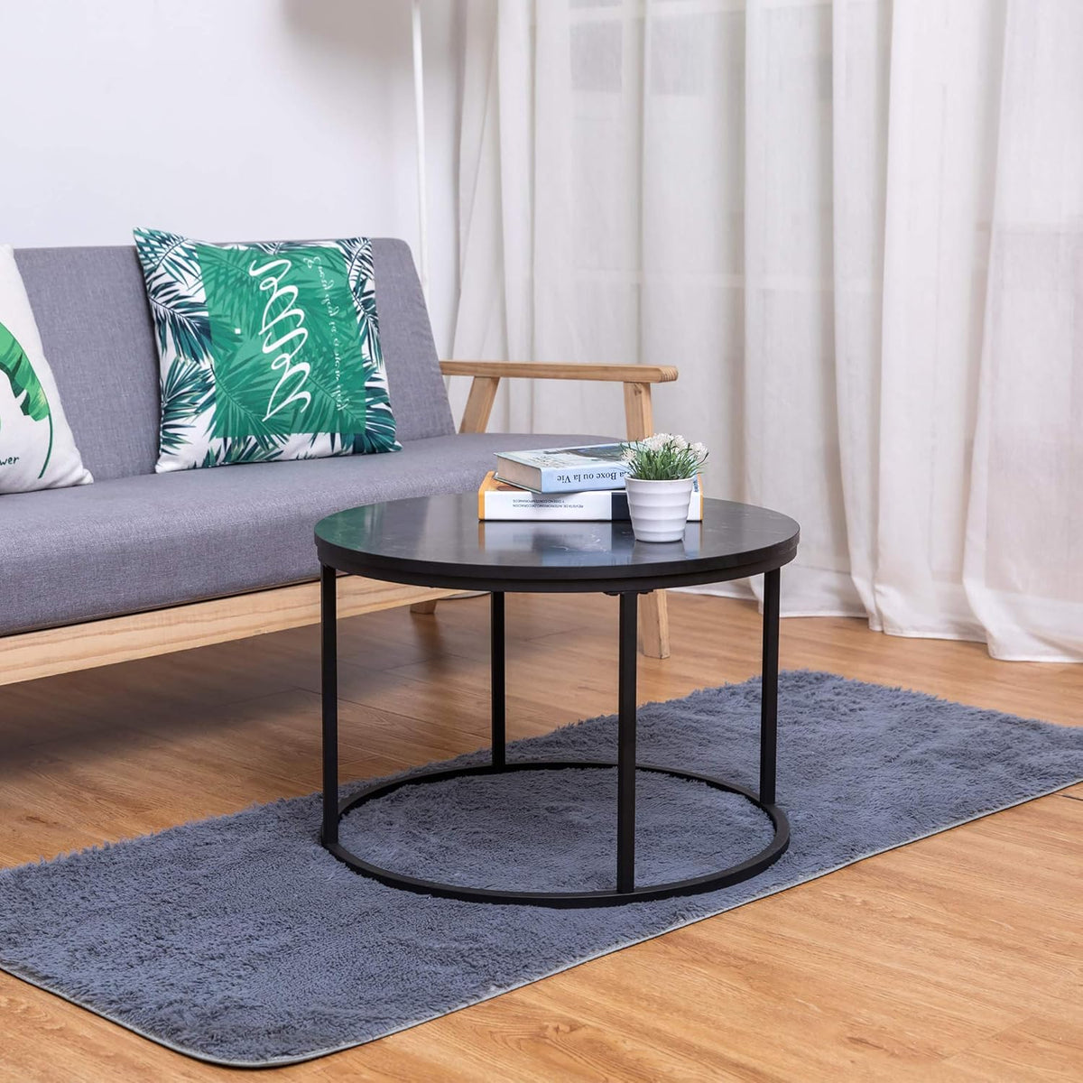 Black End Table Set of 1 Y96022