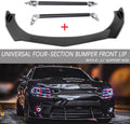 Red Adjustable Front Bumper Splitter Rods Pack of 2 S746145