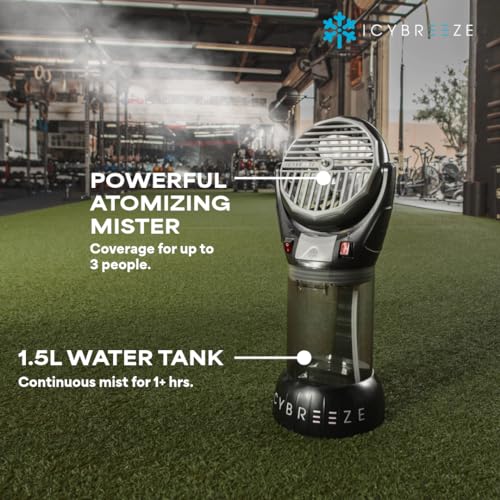Portable Misting Fan with 10,000 mAH Battery and 1.5-Liter Water Tank M19483