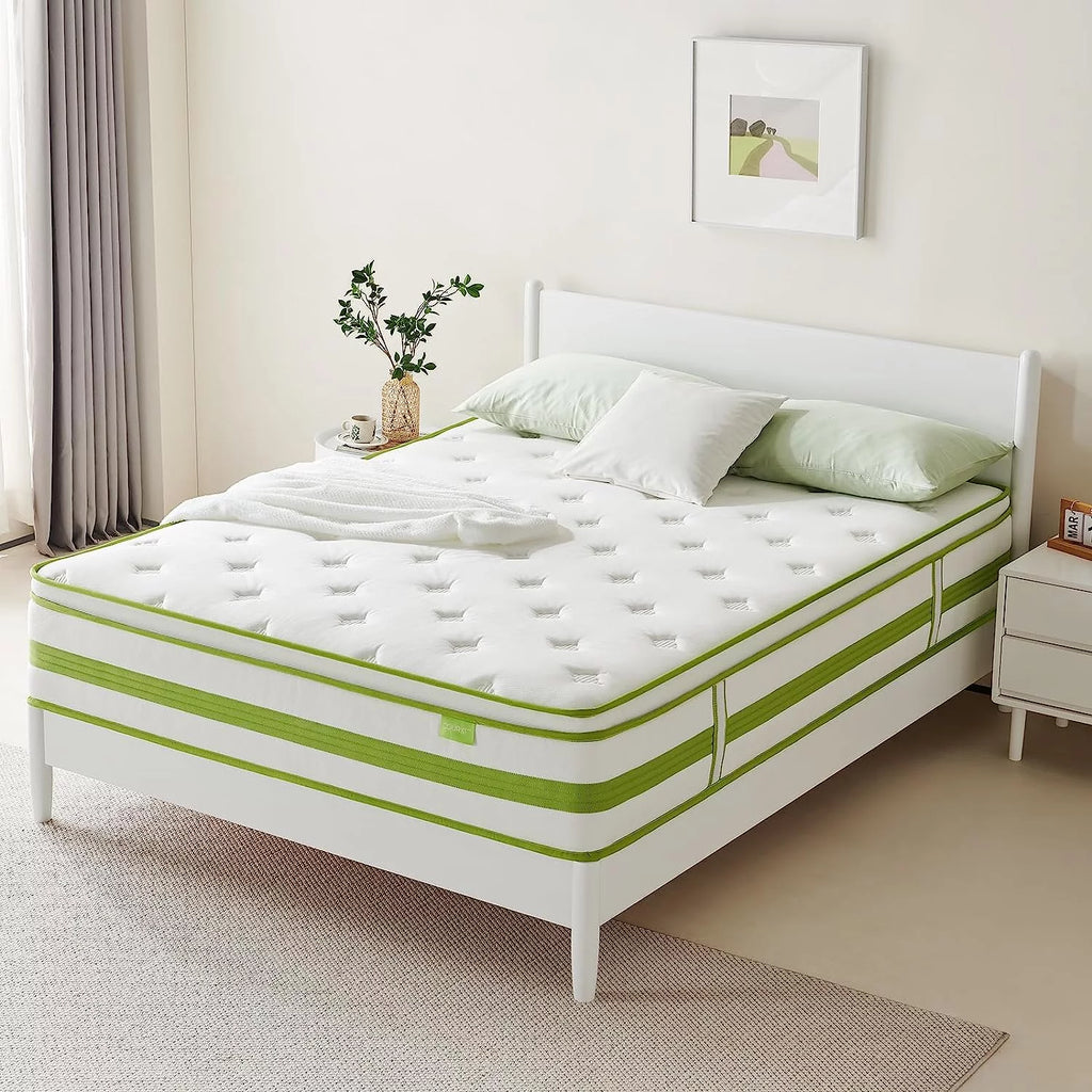 Queen 12 Inch Hybrid Memory Foam Mattress M555
