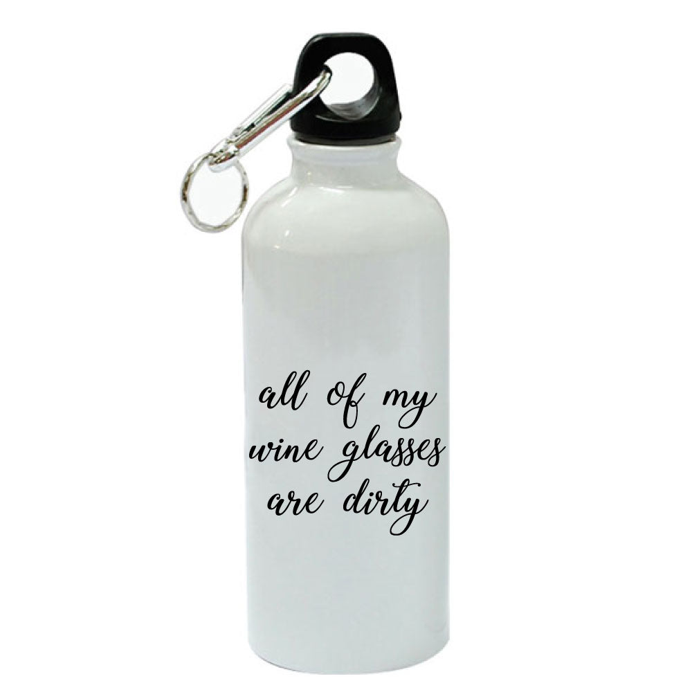 White Aluminum Sports 20 oz Water Bottle L38977