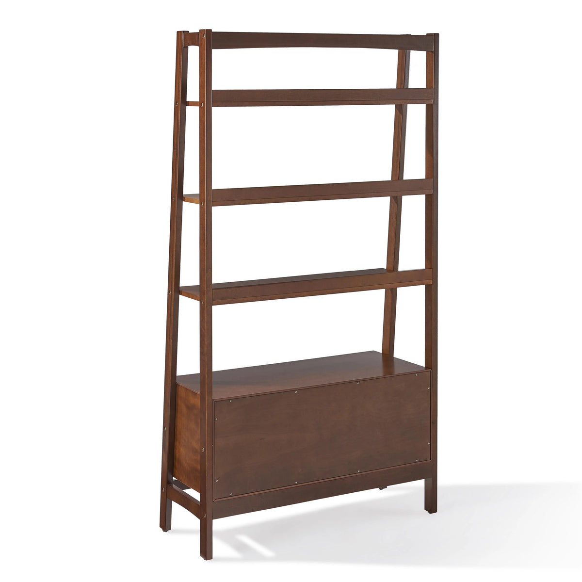 Mahogany Wood 4 Shelf Etagere Bookcase U77839